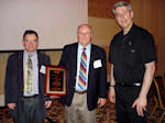 Drs. Guinee, Dail and Travis at award